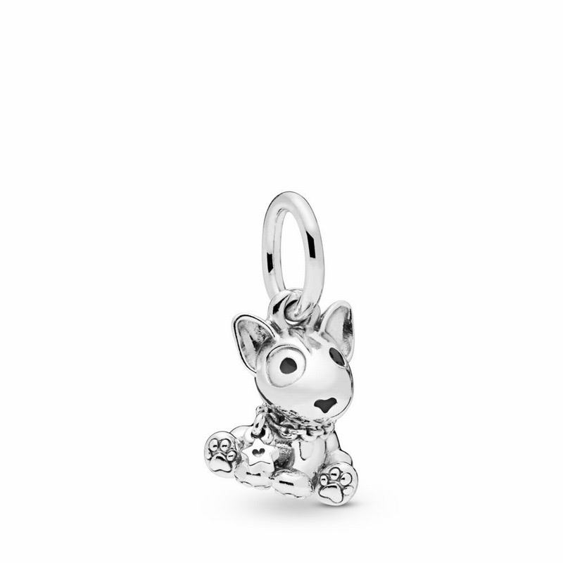 Pandora Bull Terrier Puppy Dangle Charm NZ, Sterling Silver (518260-DOX)